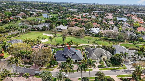Aerial view of the Boca Grove neighborhood and golf course